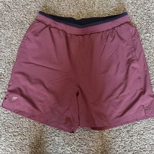 Fabletics Maroon Athletic Shorts